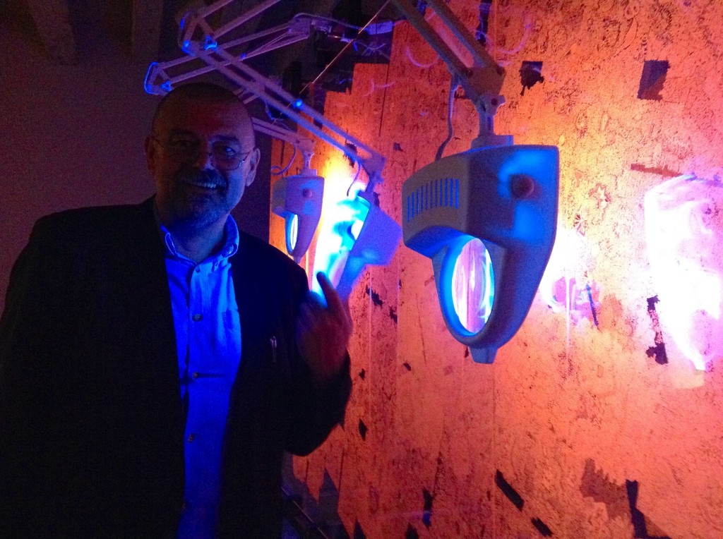 Andrzej Bednarczyk, author of the installation "Great Collider Of World's Navels II, 2013, Pavilion 0, photo Lynx 