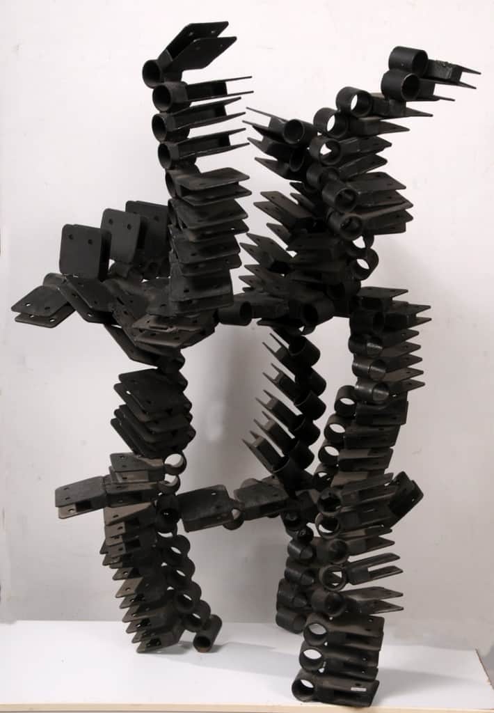 Jan Berdyszak, Composition of the Wheels XVIII, 231 x 92 cm, courtesy the artist and Embassy of Poland in Skopje cm 