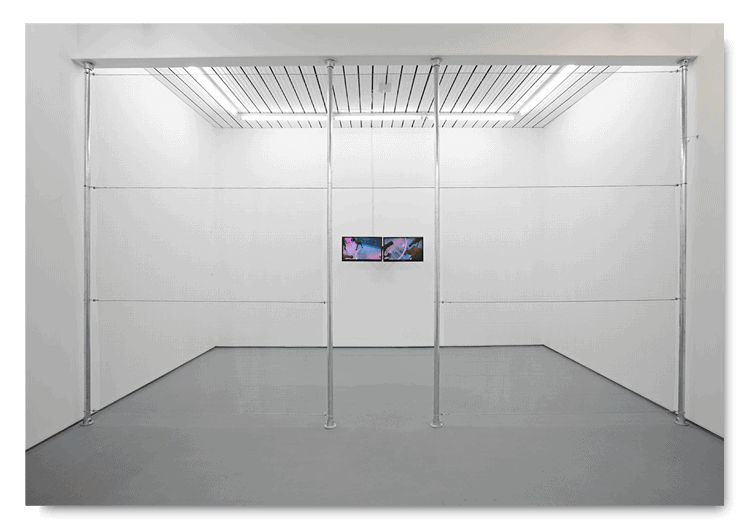 Norbert Delman, 'I.P.C. 1/4', 7'24" 2015, Metal fence, 24" LED screens, 292 x 495 cm