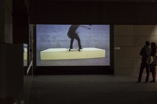 Kay Walkowiak (AT), Minimal Vandalism, video, 2013, 3:49, photo Contemporary Lynx, The 16th Media Art Biennale WRO, Wrocław, 2015