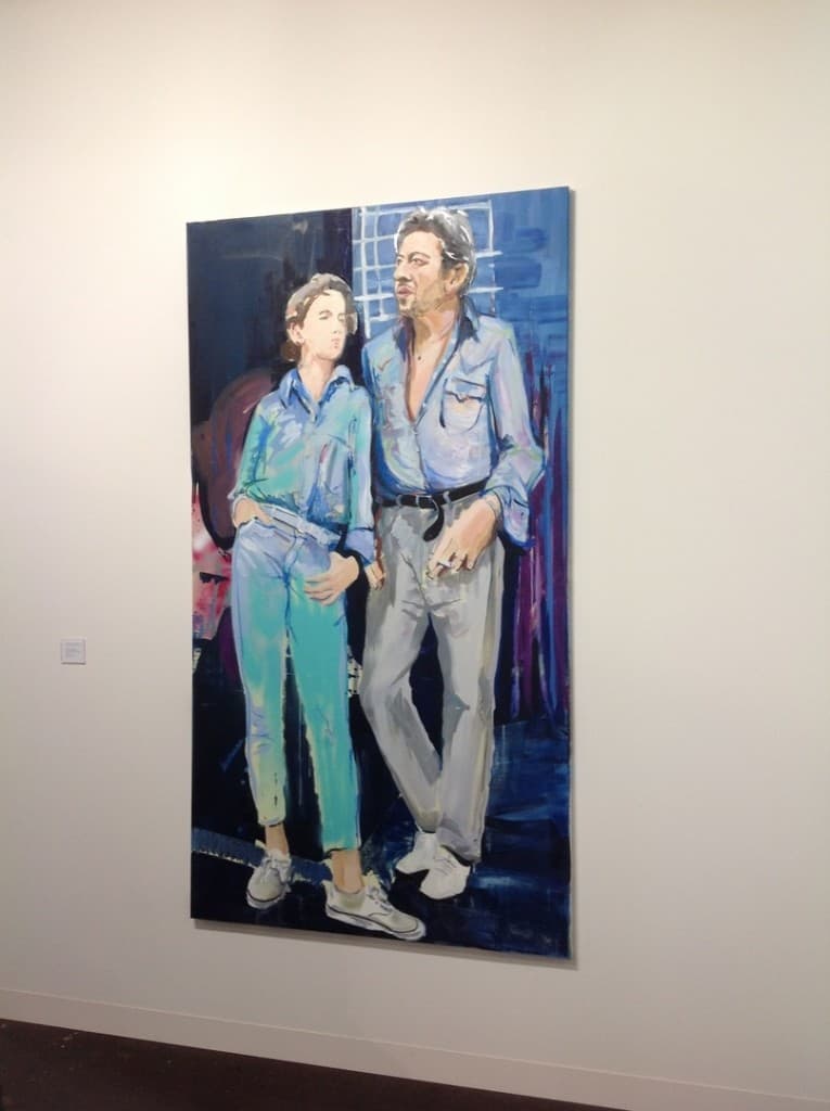 Paulina Ołowska, Charlotte and Serge, 2015, oil on canvas, 220 x 120 cm, Metro Pictures, photo Contemporary Lynx