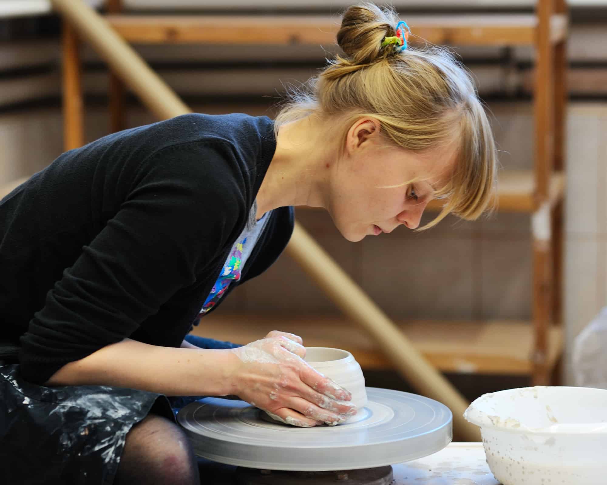 Alicja Patanowska at work, photo G. Studnik