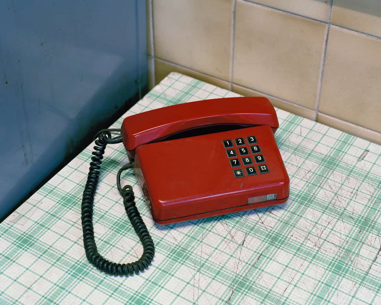 Darek Fortas, Still Life VI (Red Telephone), from the series 'Coal Story'; (2011), Courtesy the artist.