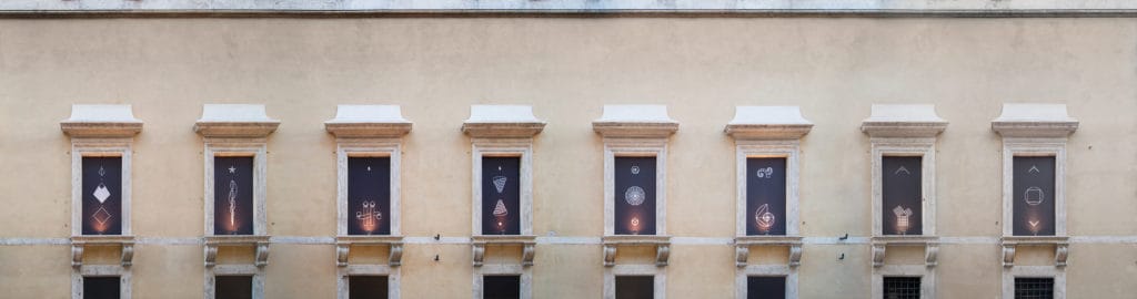 Jakub Woynarowski, „Characeristica Universalis”, installation view, Palazzo Ruspoli / Fondazione Memmo, Rome, 2017, photo: Jakub Woynarowski