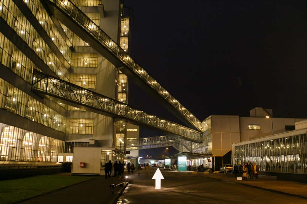 Art Rotterdam by night, Van Nelle Factory, Photo: Geert Broertjes, Courtesy Art Rotterdam.