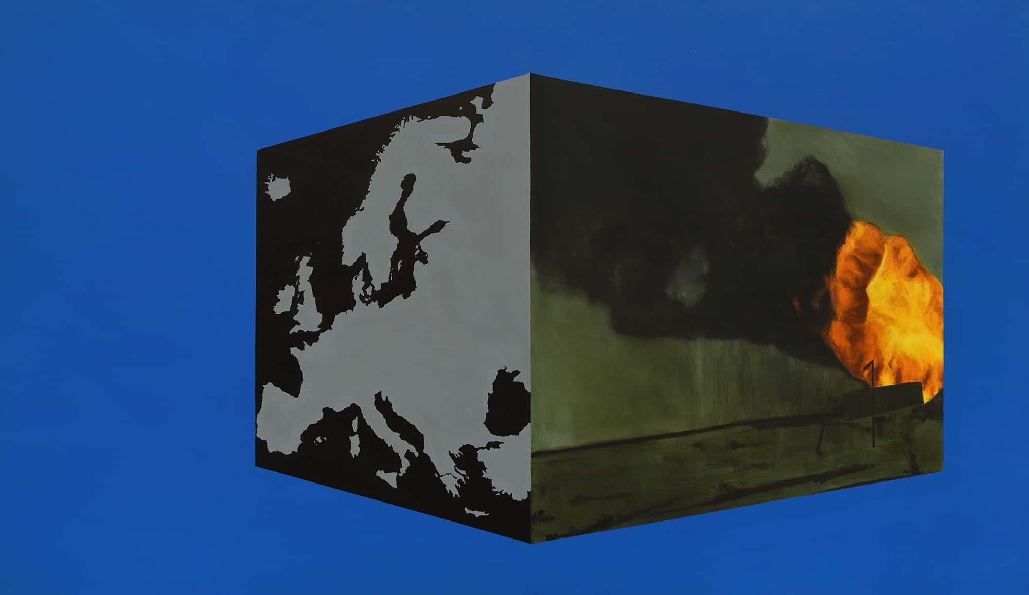 Dyndo Wiktor, Cloud 03 (Europa), 2016, oil on canvas, 110x190cm, photo: Adam Gut