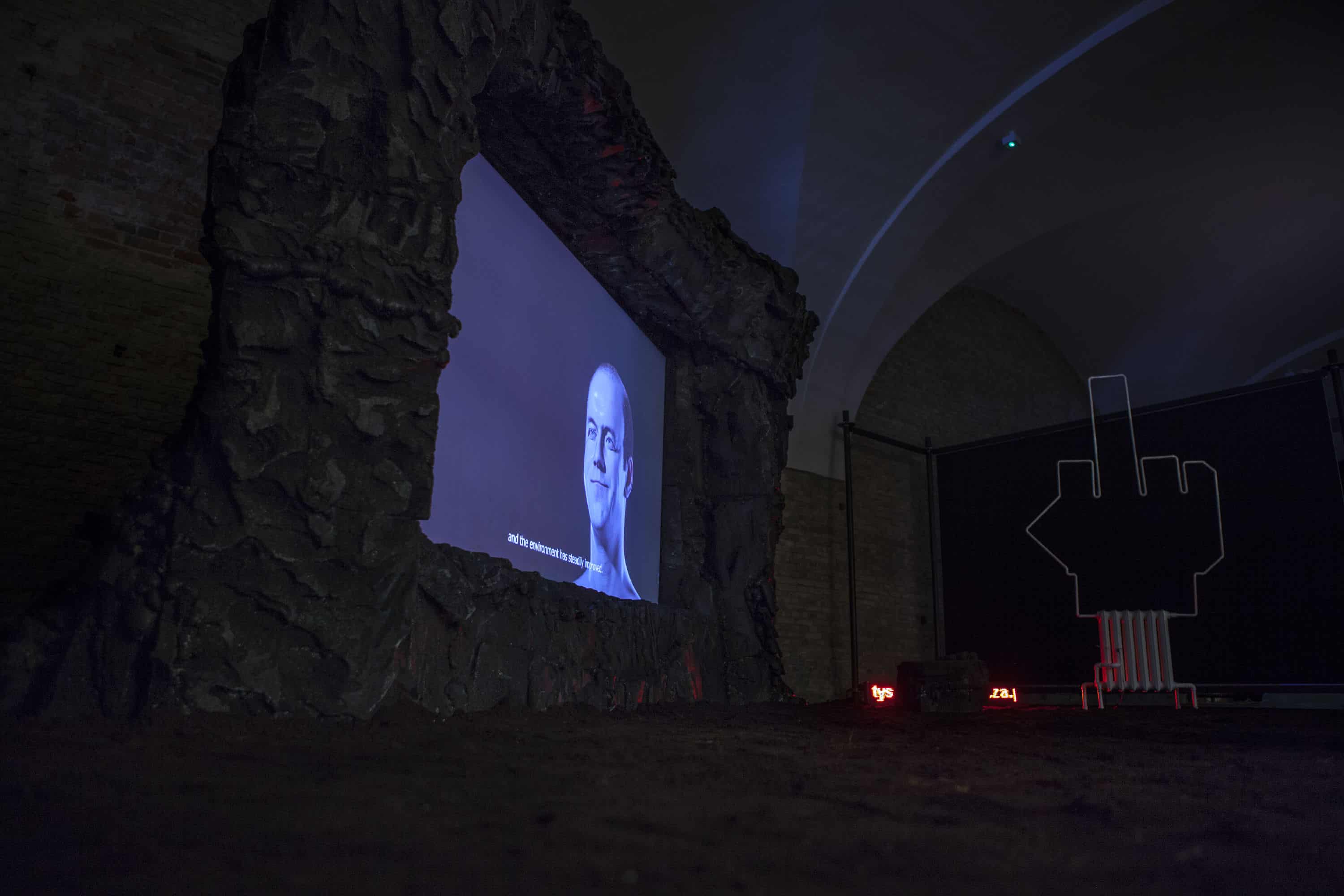 View of the exhibition by Róża Duda and Michał Soja in the Armoury of Arts in Gdańsk, courtesy Róża Duda and Michał Soja.