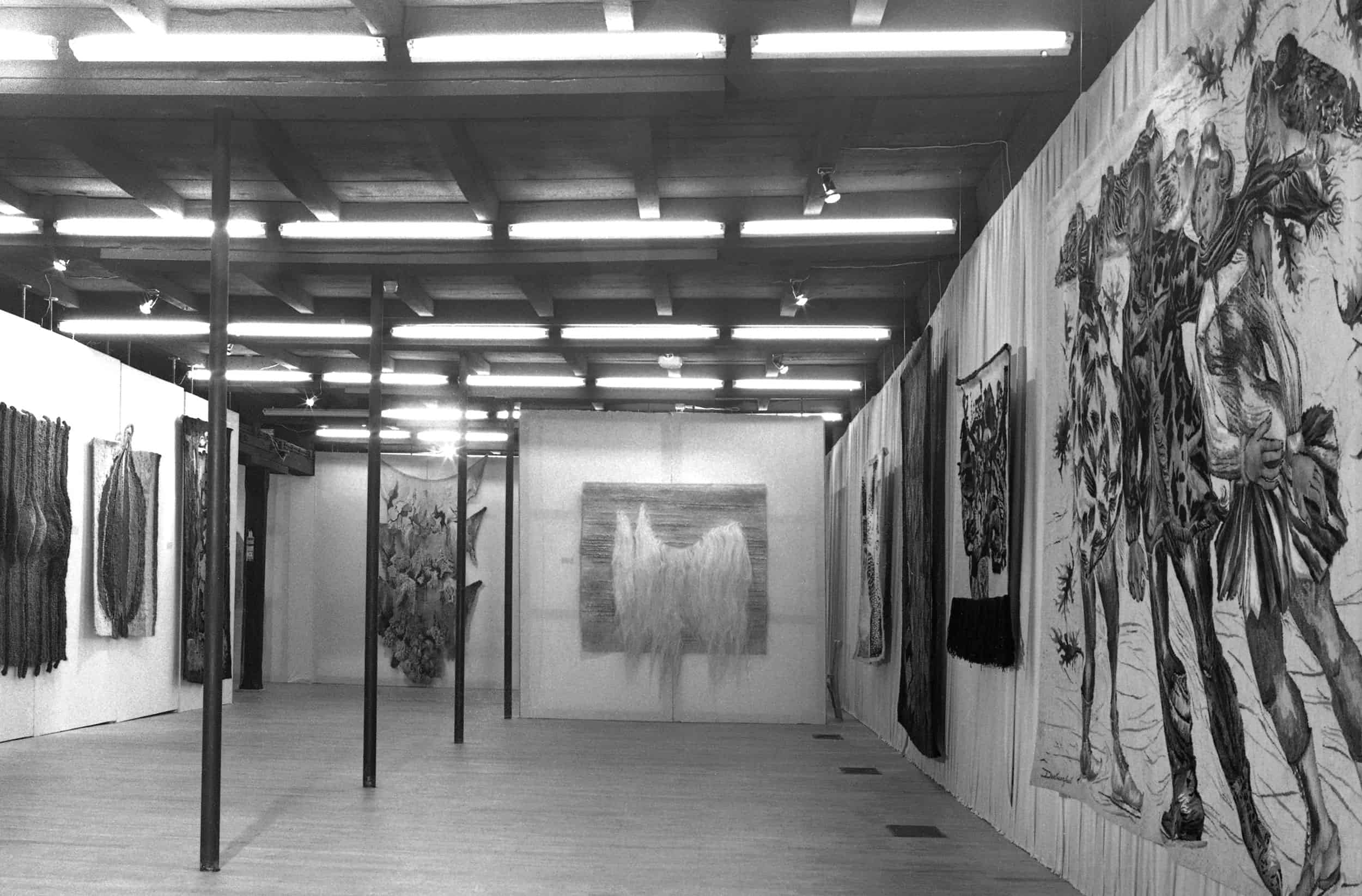 The first edition of the International Tapestry Triennial, Łódź 1975.