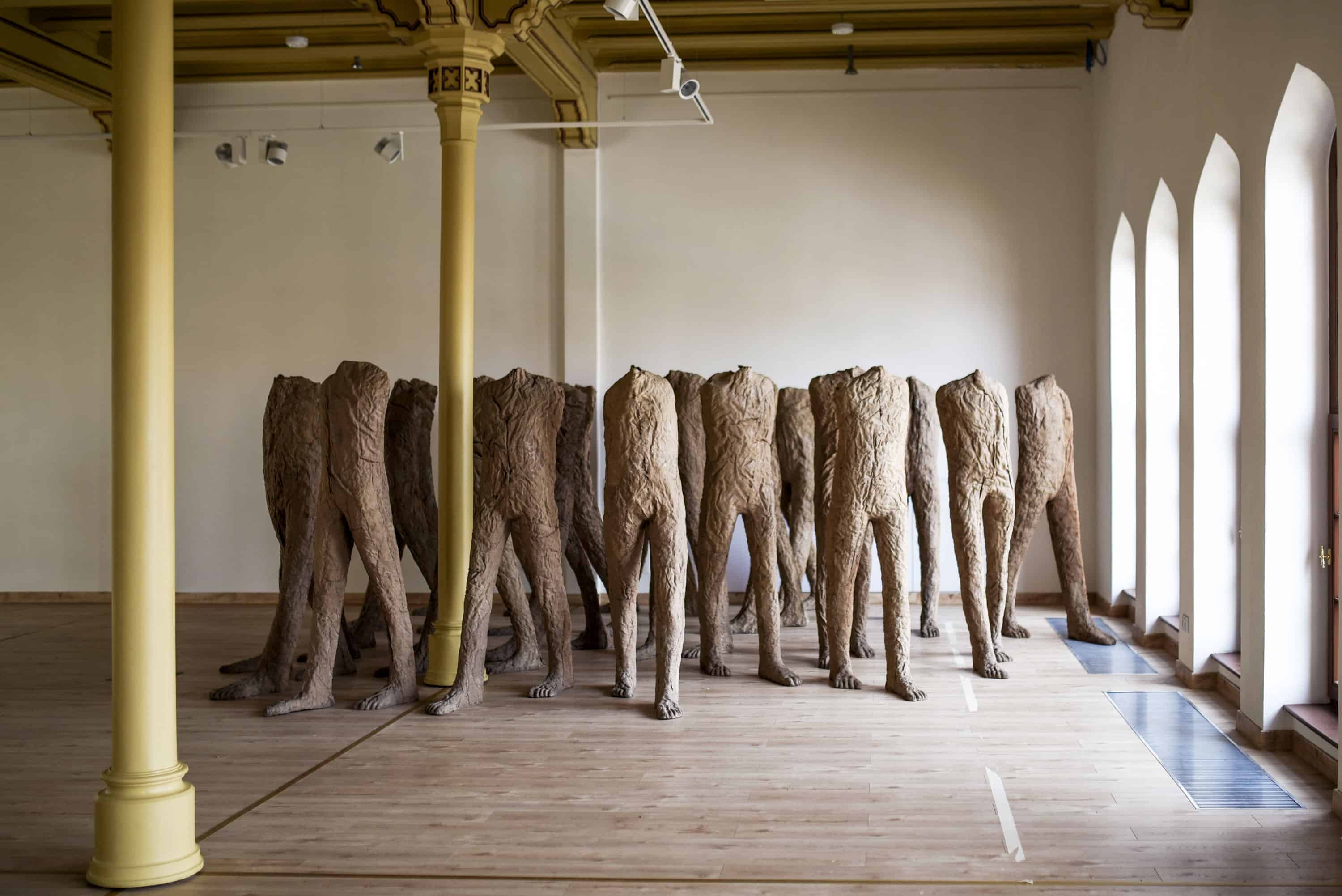 Magdalena Abakanowicz, ‘Walking Figures’, 2000, Burlap and resin, 21 figures approx. 168 x 51 x 36 cm, photo courtesy of the artist estate.