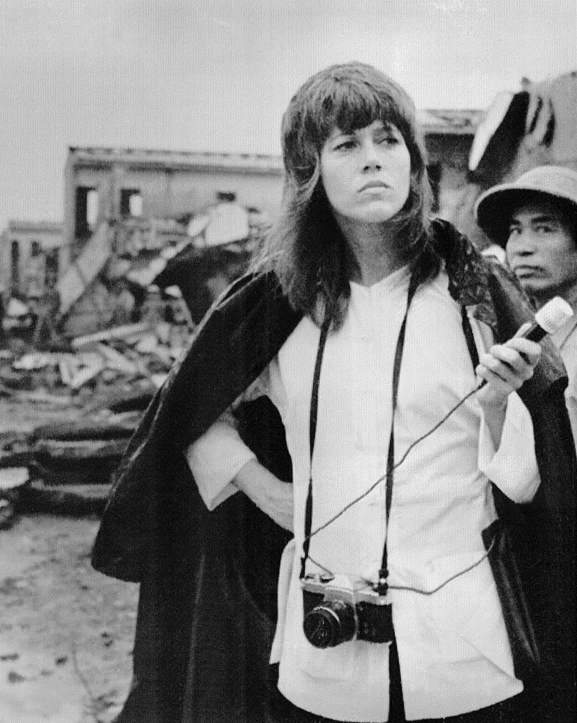 American actress Jane Fonda pays visit to the Truong Dinh residential center in the Nai Ba Trung District in Hanoi. July 18, 1972| Credit: Bettmann License