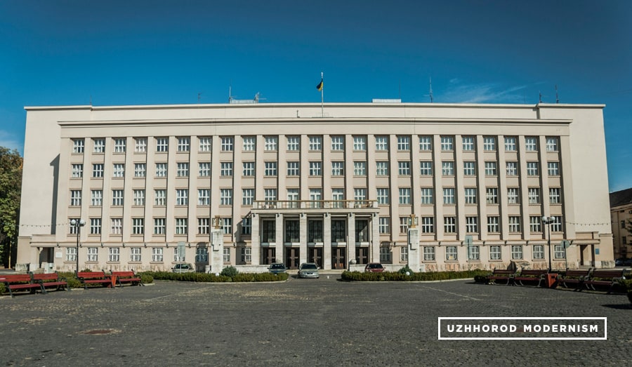 Użhorod, Building of Regional Government, fot. Użhorod Modernism