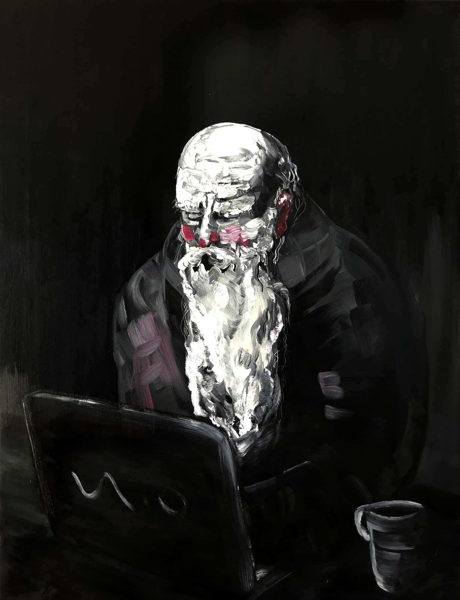Pola Dwurnik, November, oil on canvas, 116x89cm