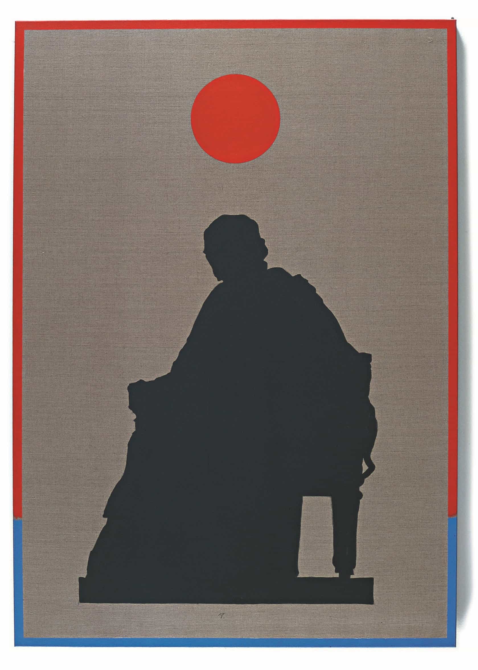 Andrzej Dłużniewski, Voltaire, 1999, acrylic paint on canvas, 170 x 120 cm