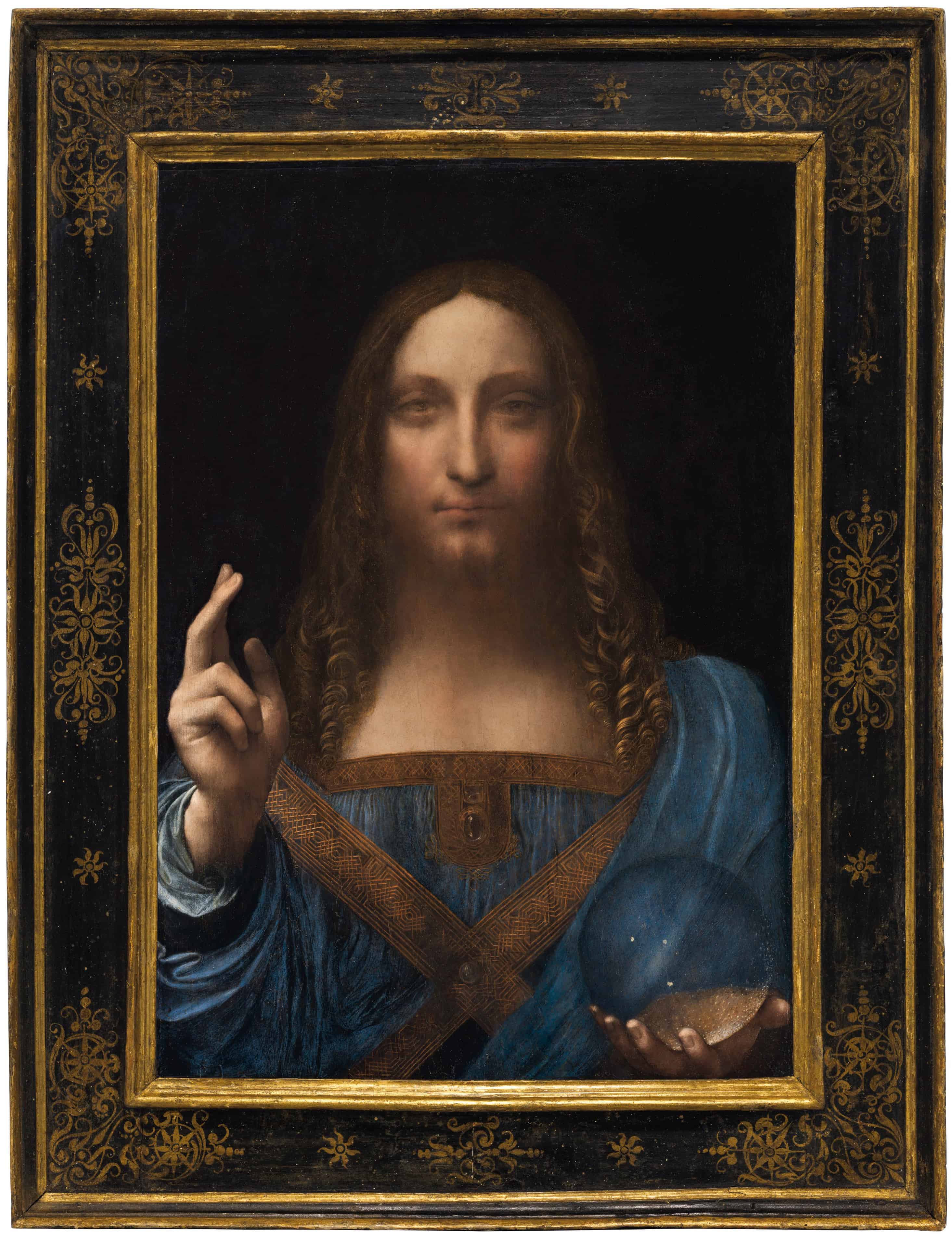 Leonardo da Vinci „Salvator Mundi”, Oil on walnut, c. 1500