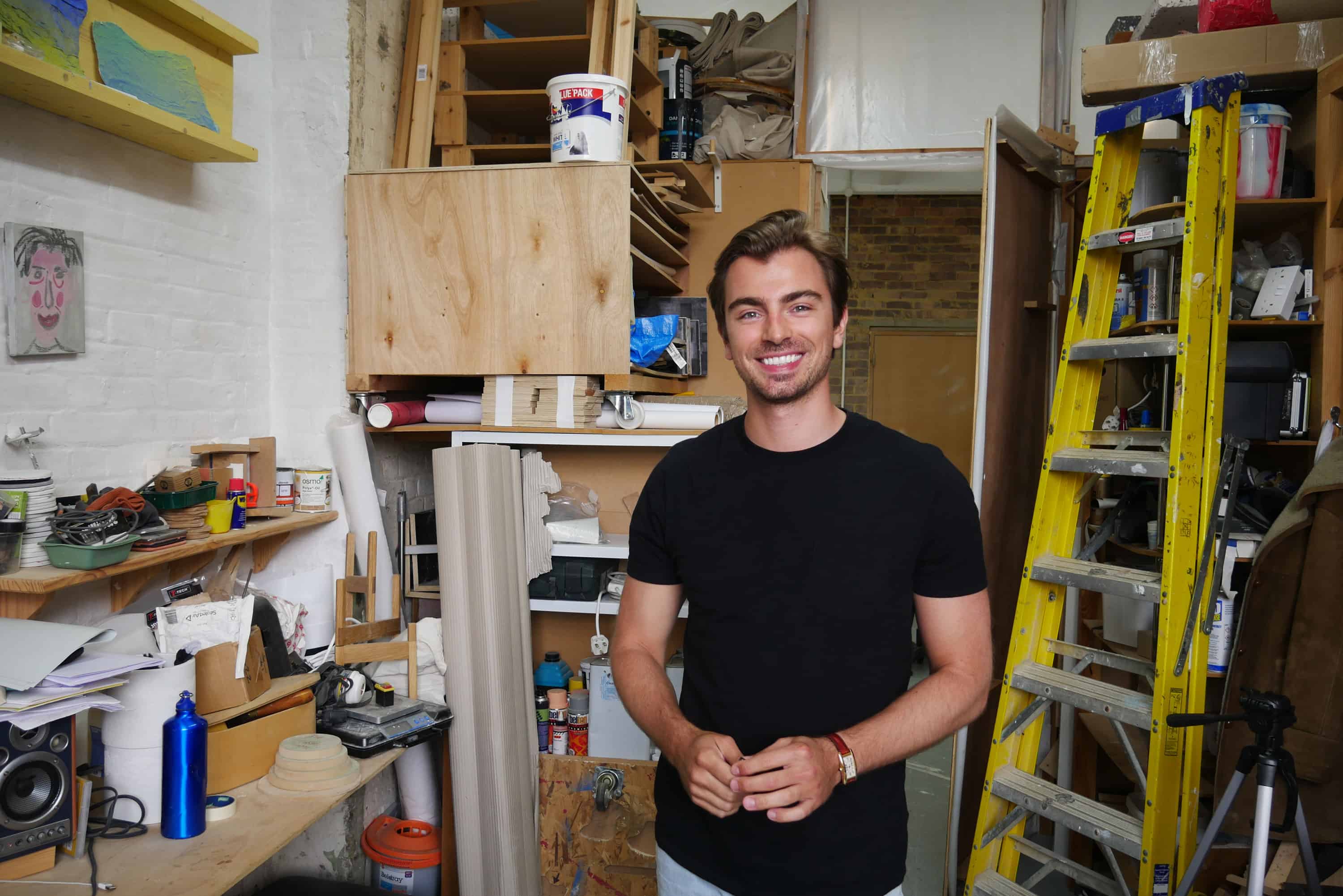 Piotr Krzymowski in his studio, June 2019, photo Roma Piotrowska