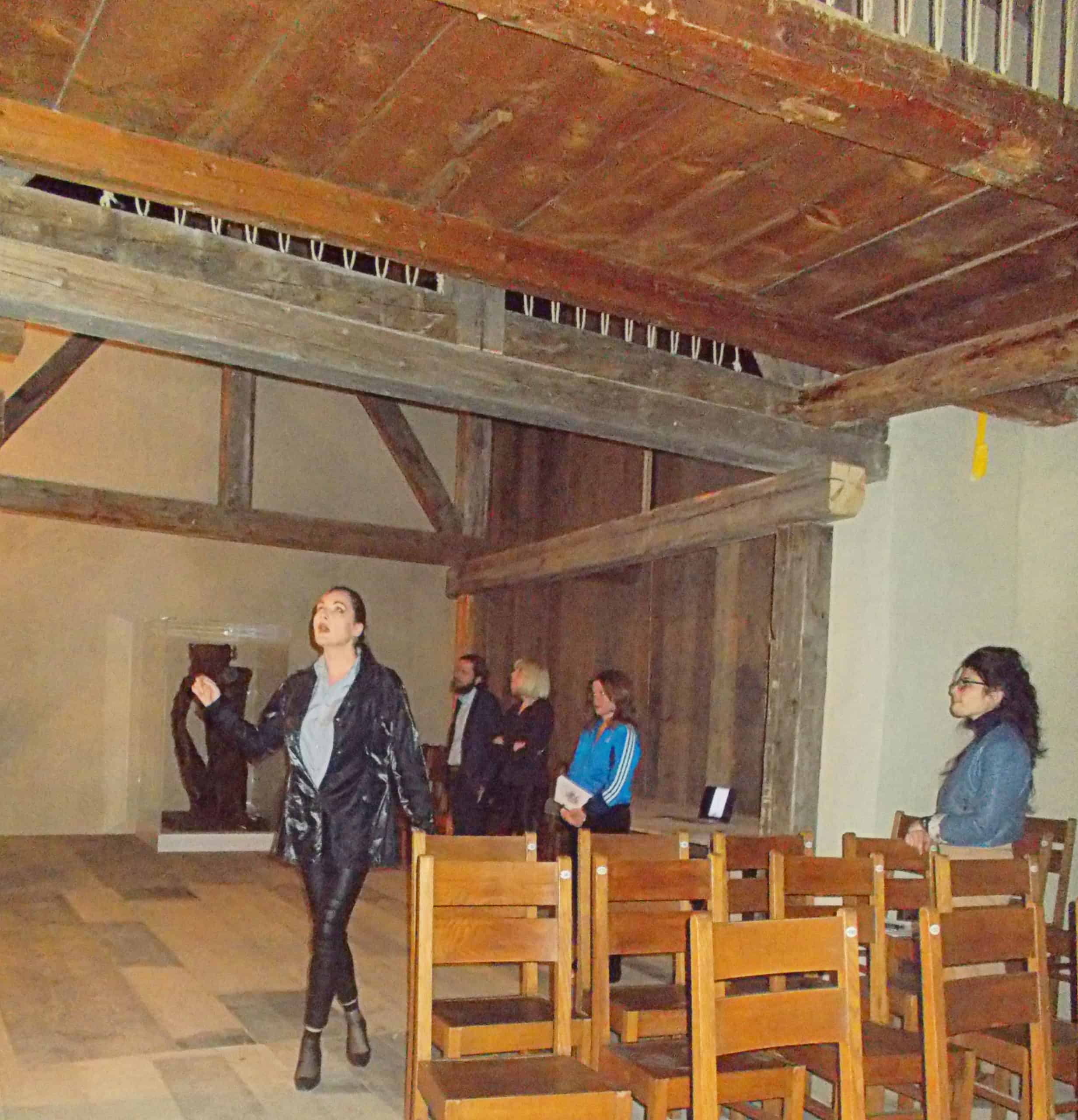 Singing at even, acoustics research at chasa temporars Susch Muzeum. Miss Kulczyk, Artemis Chryzostomidou