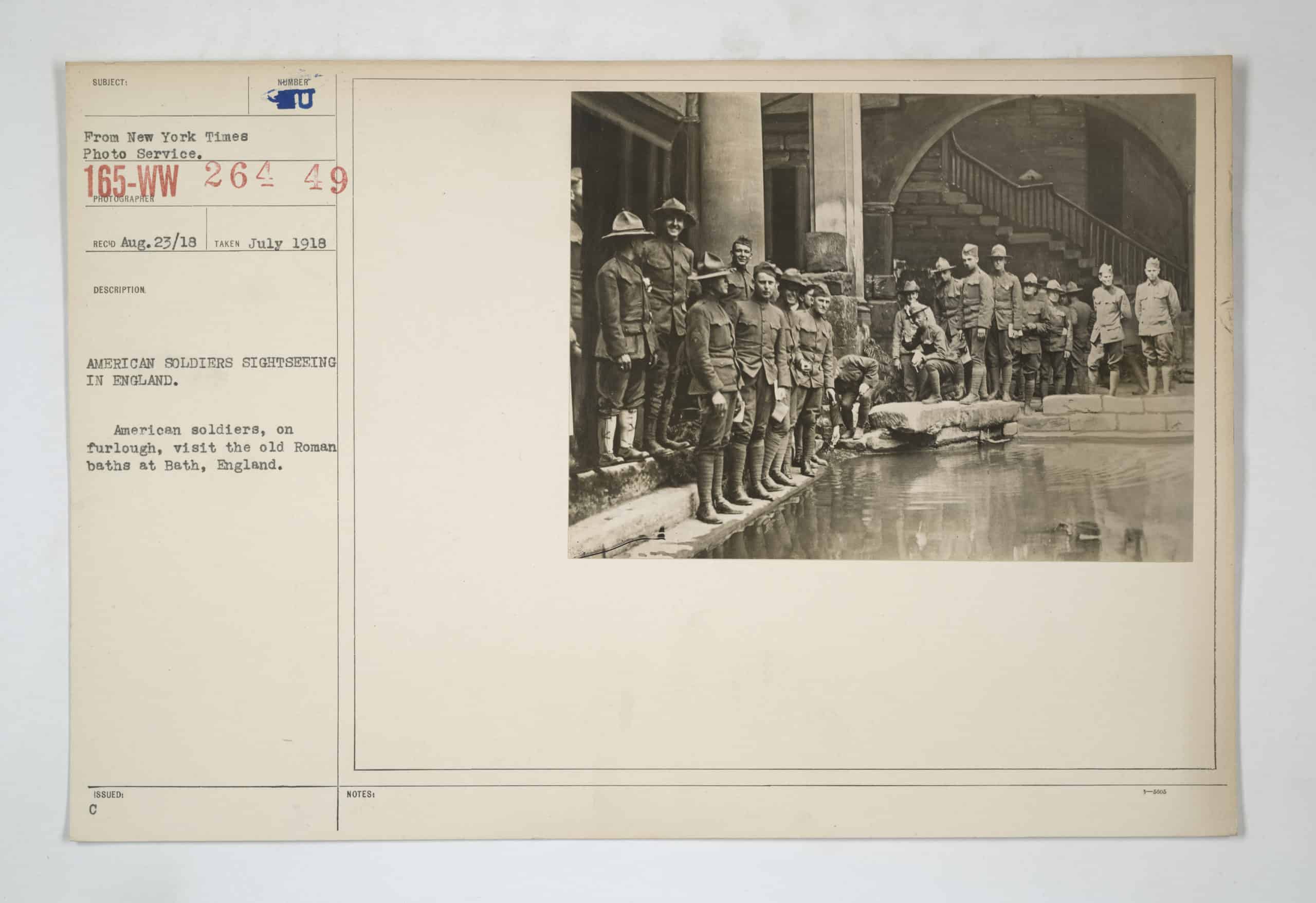 Karteikarten mit Fotografien aus der American Unofficial Collection of World War I Photographs des US amerikanischen Nationalarchivs, 1918, © U.S. National Archives and Records Administration