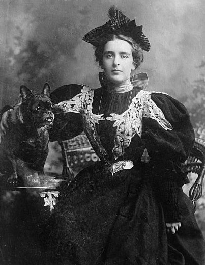 Natalie Clifford Barney with a pet dog, Source: Library of Congress