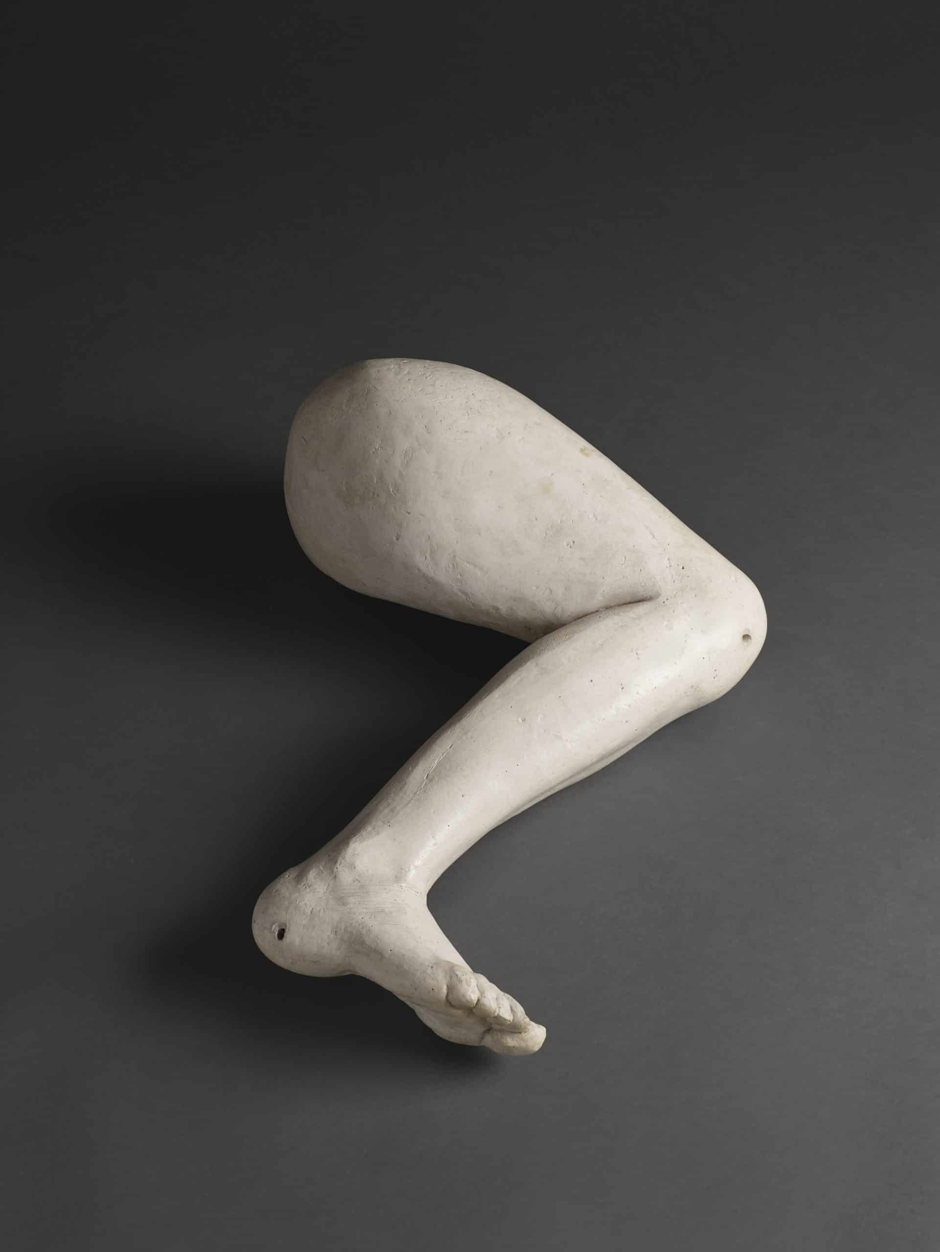 Alina Szapocznikow, Noga (Leg), 1962, Plaster, 20 x 50 x 63.5 cm / 7 7/8 x 19 5/8 x 25 in