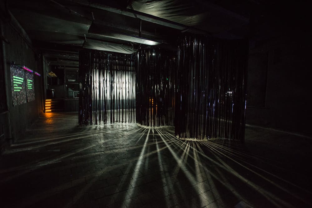 Exhibition HOPE SANK TEETH INTO THE NIGHT by Apparatus 22 at Closer Art Center in Kiyv, 2019. Photo by Natalia Diachenko.