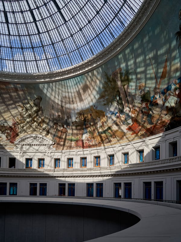 Photo : Maxime Tétard. Courtesy Bourse de Commerce – Pinault Collection © Tadao Ando Architect & Associates, NeM / Niney & Marca Architectes, Agence Pierre-Antoine Gatier, Setec Bâtiment