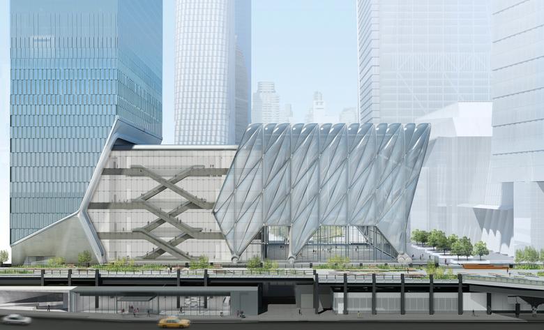 The Shed, deployed (Rendering: Diller Scofidio + Renfro in collaboration with Rockwell Group), Source: World-Architects