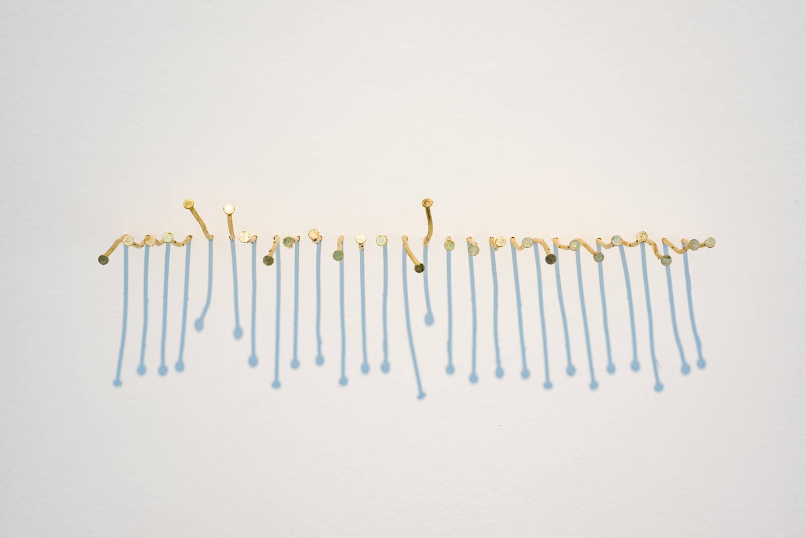 Malek Gnaoui,, SC20/G.L 01, 2020, Studs collected from construction sites brass-plated, Essaïda-Carthage series