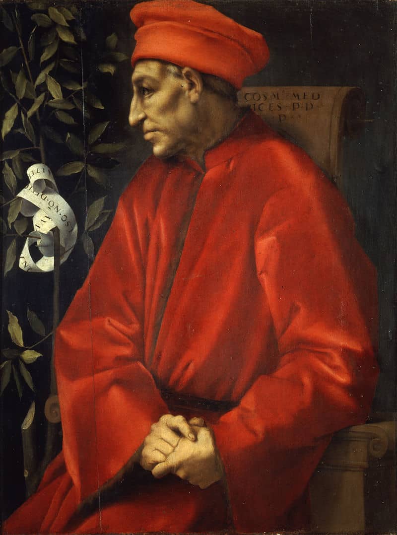 Pontormo, Portrait of Cosimo de' Medici the Elder, between circa 1518 and circa 1520, Collection: Uffizi Museum