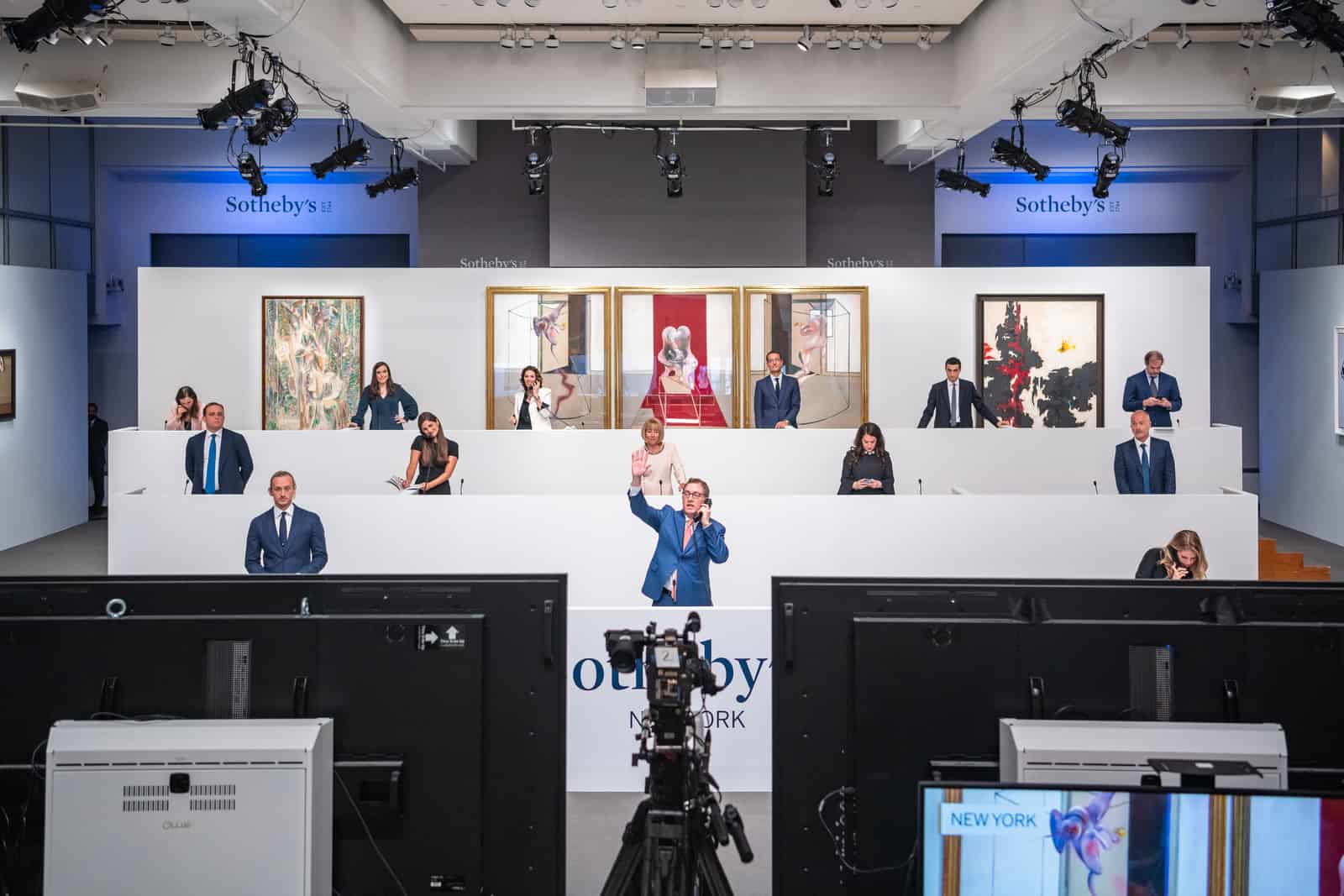 Sotheby’s Live Global Auction Event: Sotheby’s specialists taking phone and online bids from around the world, Courtesy Sotheby’s