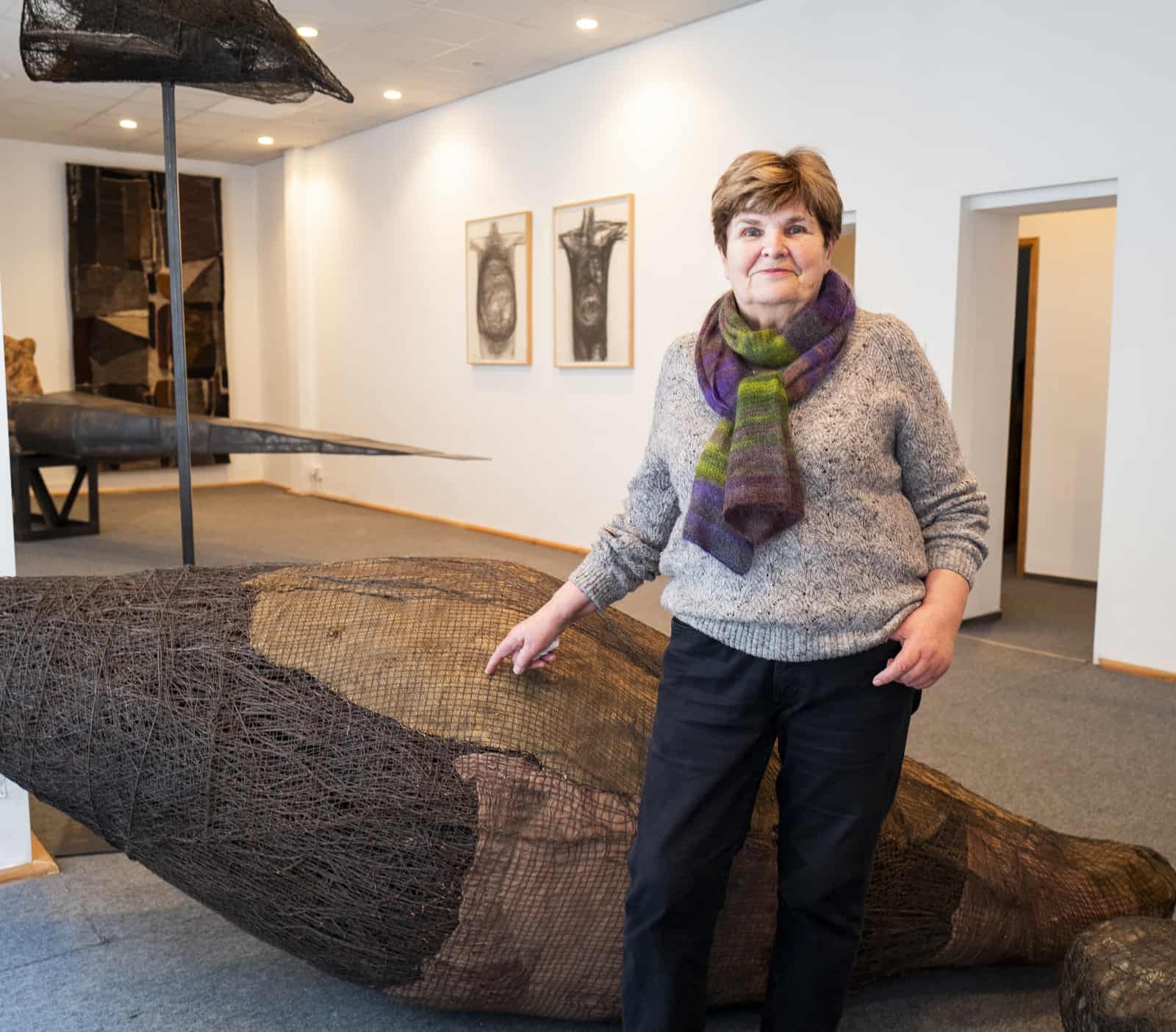 Stefania Zgudka - Magdalena Abakanowicz’ assistant, photo by Michał Korta