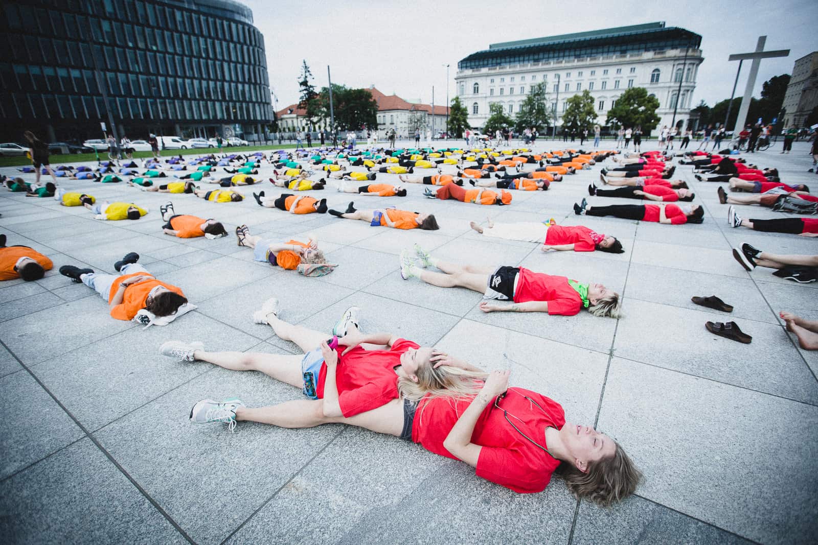 26.06.2020 Warszawa Cichy protest Lepiej Gdy Będziesz Tam, solidarność ze społecznością LGBT (c)Agata Kubis