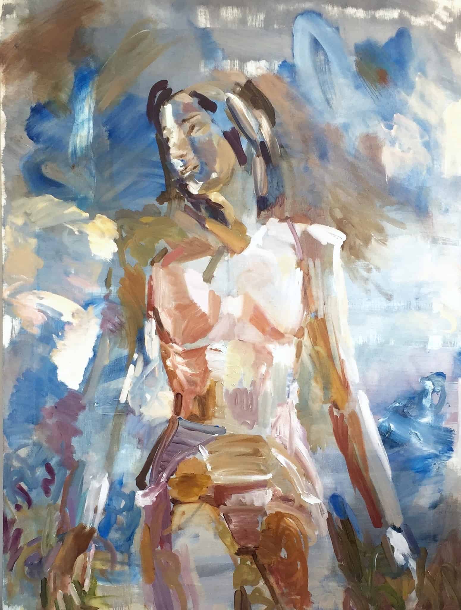 Greta(Aki Ross), 2015, oil on canvas, 131 x 101cm