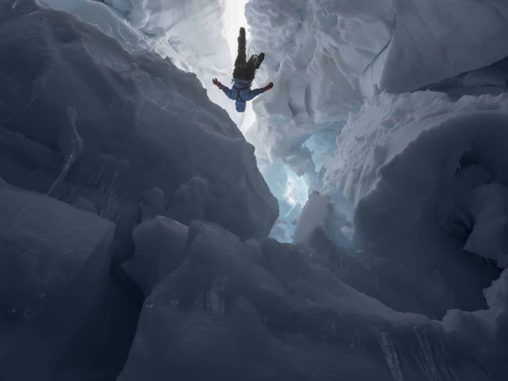 Kenzie inside a Melting Glacier, Juneau Icefield Research Program, Alaska, 2016 c Lucas Foglia courtesy of the artist