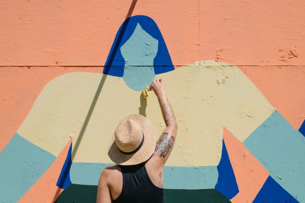 URBAN NATURES. STREET ART AT THE CONSTRUCTION SITE, PART II, FRIEND & LINDA STEINER, JULY 2021, Photo: Klaus Pichler