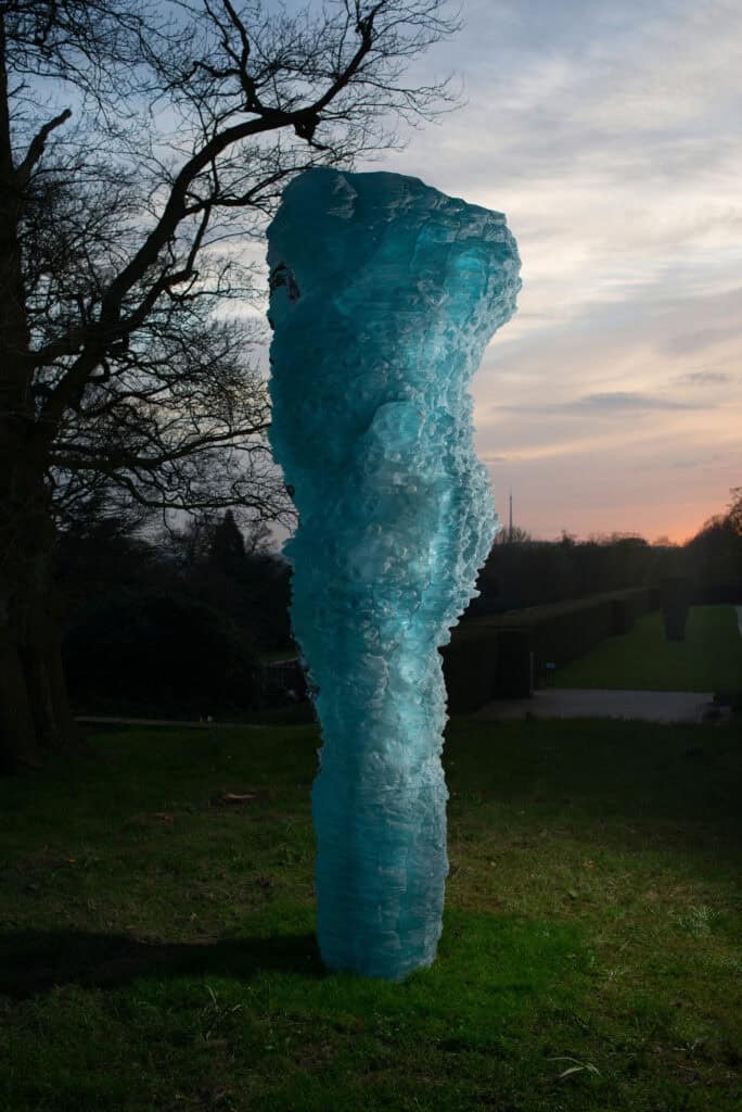 Elegantka, 2011, Urethane resin, 98 x 37 x 36 in., UvR1758, © Ursula von Rydingsvard, Courtesy Galerie Lelong & Co.Photo by Andy Ryan, deCordova Sculpture Park and Museum, Lincoln, MA