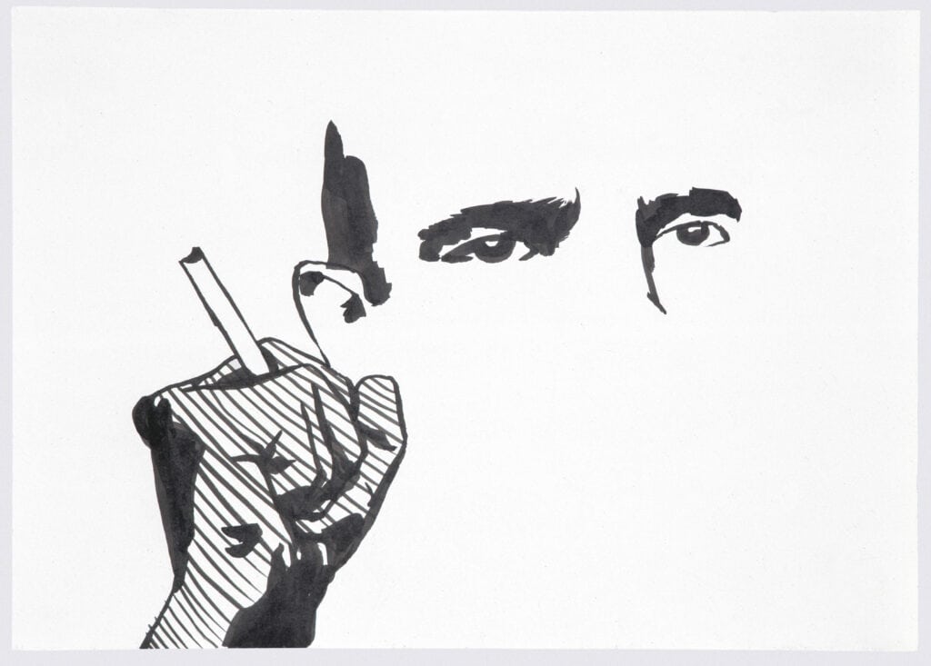 Wilhelm Sasnal, Bez tytułu, Cykl rysunków, 2004, tusz na papierze, courtesy of Zachęta National Gallery of Art
