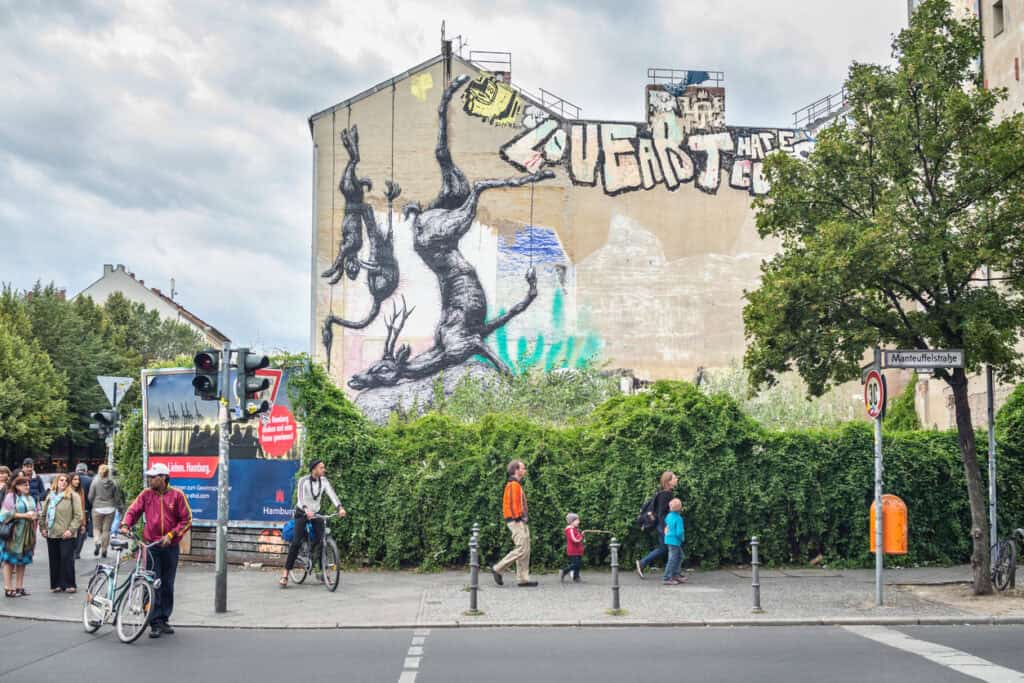 Mural by ROA artist in Kreuzberg, Berlin