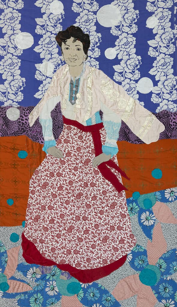 Nicoleta Bitu, from the series: Herstories, 2019–2021, 389 × 207, mixed media, courtesy of the artist, photo: Paweł Mazur