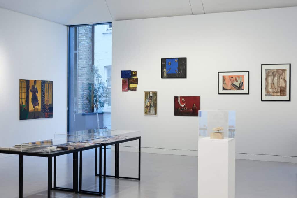 The exhibition "I saw the other side of the sun with you" at the European Arteast Foundation, London2023, courtesy the organiser.