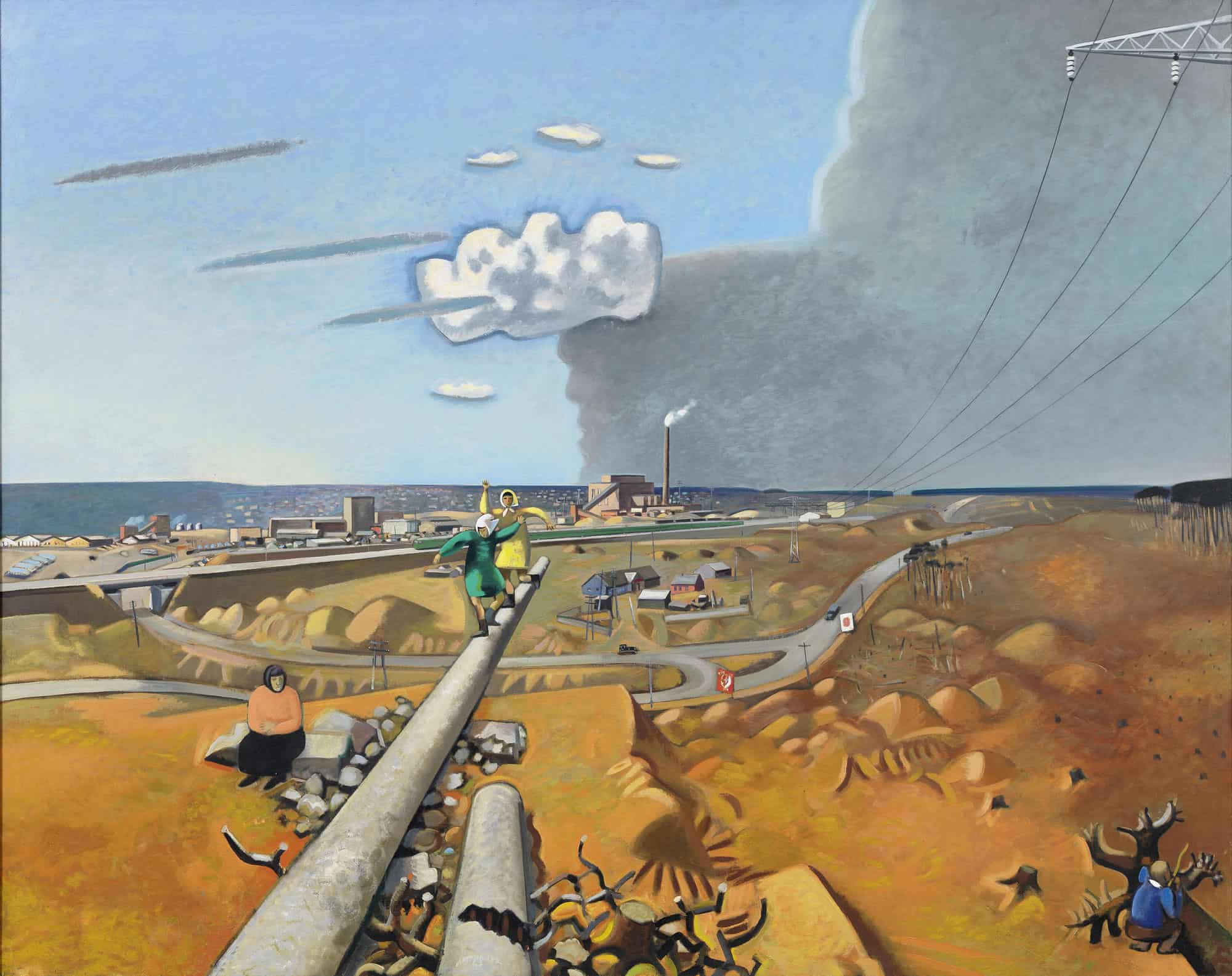 Wolfgang Mattheuer: Brasker Landschaft, 1967, Staatliche Museen zu Berlin, Neue Nationalgalerie, Foto: Roman März / VG Bild-Kunst, Bonn 2023, courtesy by the Neue Nationalgalerie.