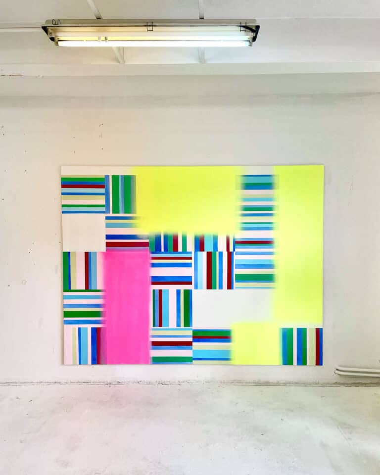 Filip Švehla, Digestive, acrylic on canvas, 230x300cm, 2022