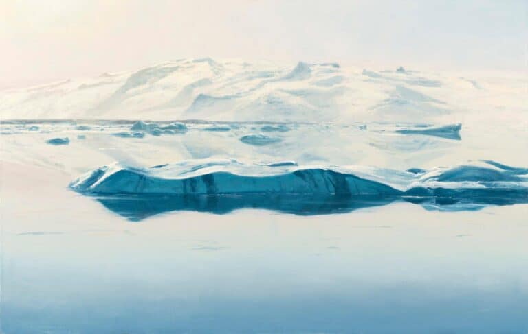 Adam Kašpar, Jokulsárlon 3, 90x140cm, oil on canvas, 2021