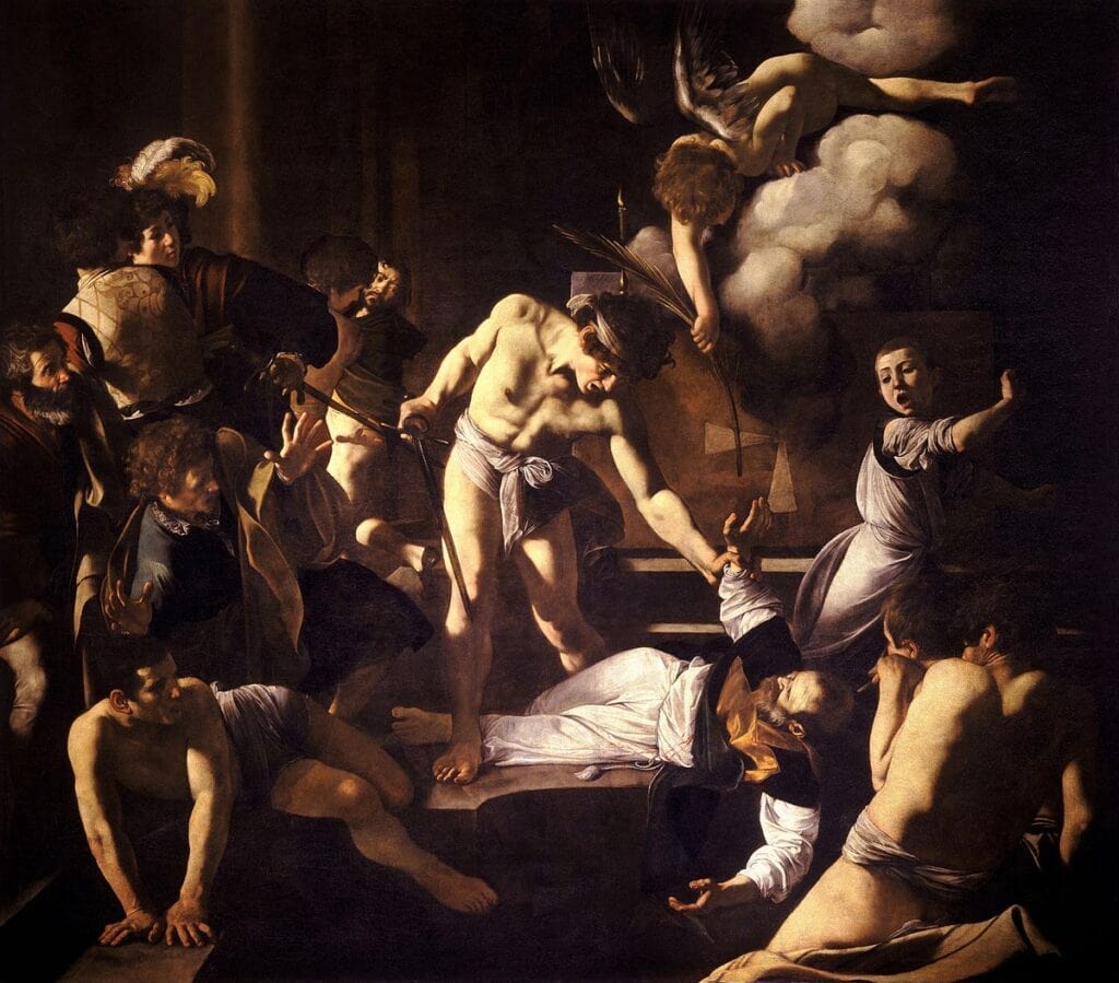 The Martyrdom of St Matthew’. Caravaggio. 1599-1600.