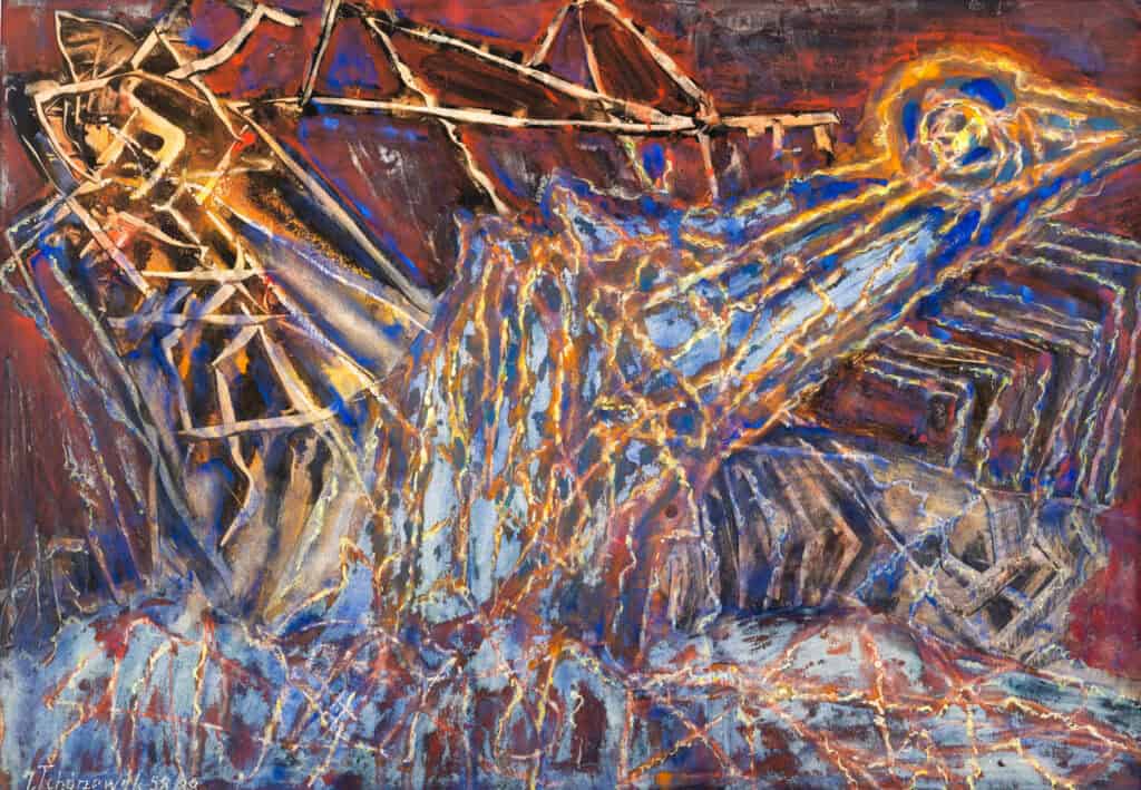 Jerzy Tchórzewski, Untitled, 1958-1988, gouache, paper; 70 x 100 cm; Courtesy of the Wallspace Gallery.