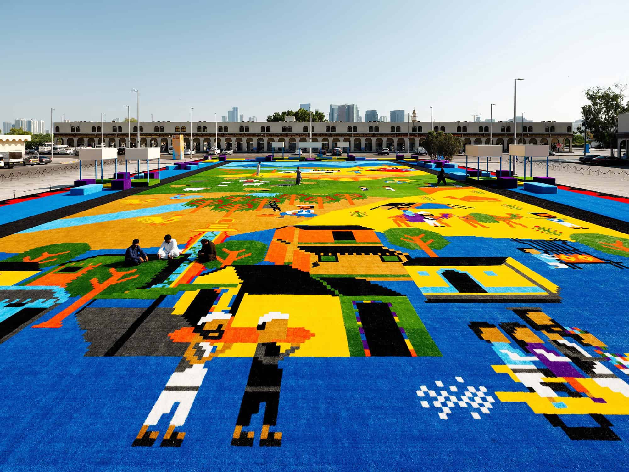 Christopher Joshua Benton, Where Lies My Carpet Is Thy Home, Public Art Abu Dhabi Biennial 2024 – 2025 © Lance Gerber
