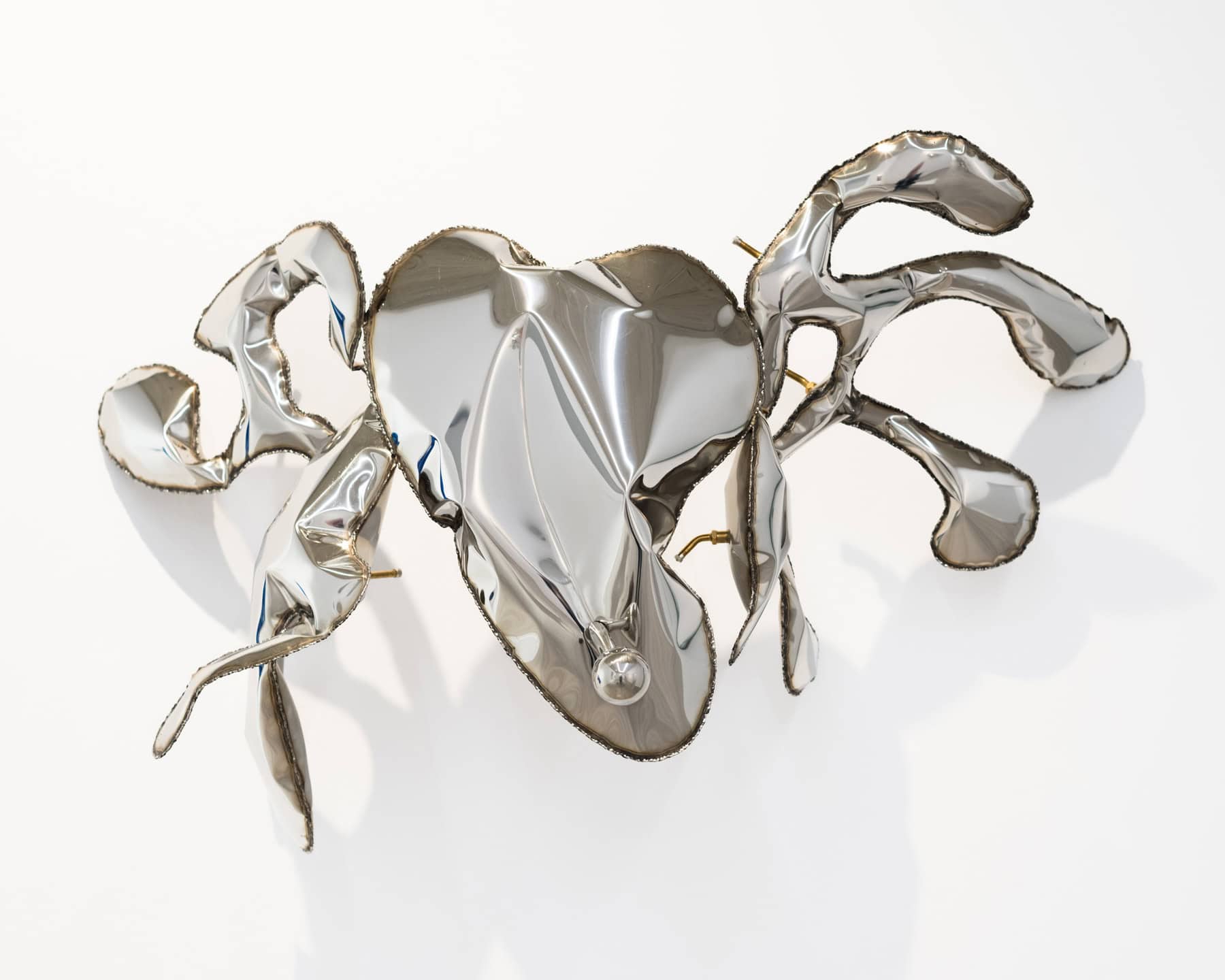 Ovidiu Toader, Another Kind of Kiss, n.d., stainless steel, 65 × 110 × 45 cm