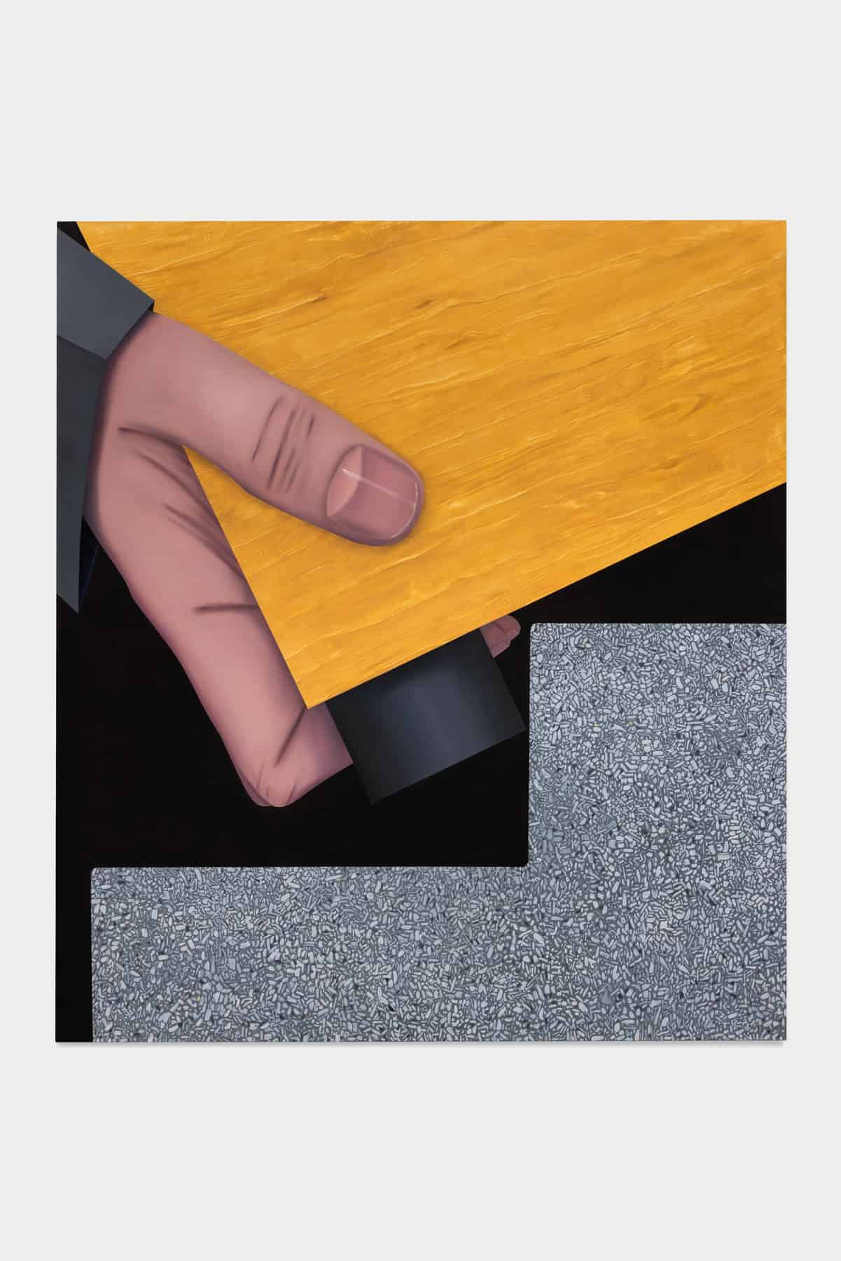 Tomasz Kręcicki, Move out (bed), 2024. Oil on canvas 190 x 170 cm, Courtesy the artist and Esther Schipper, Berlin/Paris/Seoul. Photo © Andrea Rossetti.