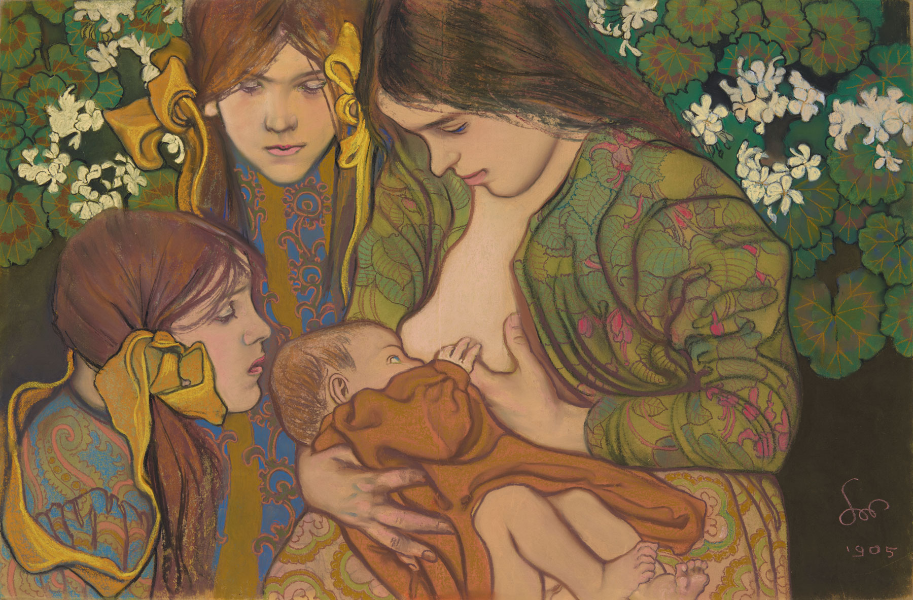 Maternity by Stanisław Wyspiański, 1905. National Museum in Kraków. Photo Bartosz Cygan, Mateusz Szczypiński, Piotr Idem NMK Digitization Studio.
