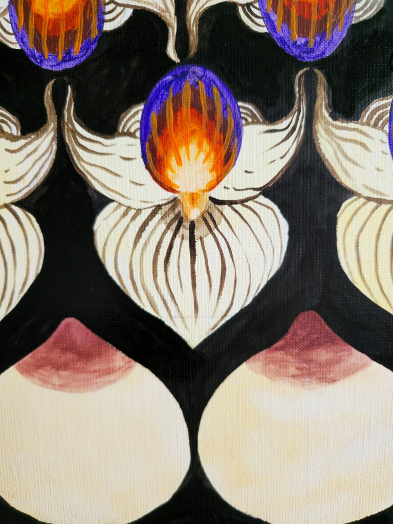 Irmina Staś, Chlorophyll and Blood 40, 2025, oil on canvas, 160 x 160 cm. Courtesy of the artist.