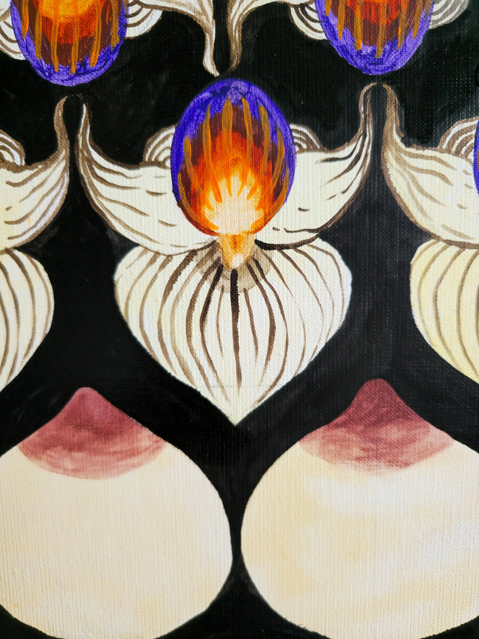 Irmina Staś, Chlorophyll and Blood 40, 2025, oil on canvas, 160 x 160 cm. Courtesy of the artist.